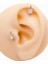 Cerrrahi Çelik Tek Taşlı Kutup Yıldızı Tragus Helix Piercing (1ADET) 1