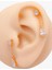 Cerrrahi Çelik Zirkon Taşlı Damla Taşlı Sallantılı Tragus Helix Piercing (1ADET) 1