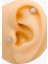 Cerrahi Çelik Piercing Zirkon Taşlı Baget Kıkırdak Helix Tragus Piercing (1ADET) 1