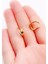 Zirkon Taşlı Zeytin Dalı Sıkıştırma Kıkırdak Küpe ( Earcuff ) Piercing (1ADET) 3