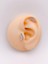 Cerrrahi Çelik Piercing ( Pirsing ) Zirkon Taşlı Kirpik Figürlü Tragus Helix Piercing (1ADET) 1