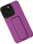 Newface iPhone 13 Pro Max Kılıf Mega Standlı Silikon - Mor 5