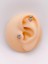 Cerrrahi Çelik Piercing ( Pirsing ) Fiyonklu Kedi Tragus Helix Piercing (1ADET) 1