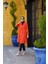 Blazer Uzun Ceket Oranj 35203 1