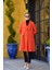 Blazer Uzun Ceket Oranj 35203 4