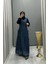 Tencel Kot Elbise Lacivert 35807 2