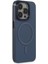 iPhone 15 Pro Kılıf Anka Pc Magneticsafe Sert Metal Kapak - Lacivert - YKD7758-3449 2