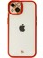 Newface iPhone 14 Plus Kılıf Liva Lens Silikon - Kırmızı 2