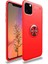 Newface iPhone 11 Pro Max Kılıf Range Yüzüklü Silikon - Kırmızı 1