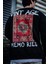 Oversize Bisiklet Yaka Üç Iplik Baskılı Sweatshirt - Siyah 2