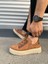 JY502 Bold Bağcıklı Süet Erkek Günlük Sneaker Ayakkabı Skt - Taba 3