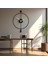Minimalist Siyah Ahşap Duvar Saati – 49X38CM Sessiz Quartz Mekanizma 1