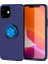 iPhone 12 Ultra Koruma Sağlayan Stand Özellikli Ringguard Yüzüklü Silikon Kılıf 1