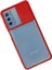 Samsung Galaxy M52 5g Kılıf Palm Buzlu Kamera Sürgülü Silikon - Kırmızı - YKD9137-4948 3