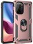 Xiaomi Poco F3 Kılıf Sofya Yüzüklü Silikon Kapak - Rose - YKD9307-1951 1