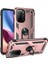 Xiaomi Poco F3 Kılıf Sofya Yüzüklü Silikon Kapak - Rose - YKD9307-1951 2