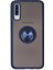 Samsung Galaxy A70 Kılıf Montreal Yüzüklü Silikon Kapak - Lacivert - YKD5929-6513 1