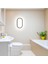 15W Oval Siyah LED Tavan Lambası, Su Geçirmez, Banyo ve Bahçe Için Modern Tasarım 6