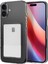 Apple iPhone 16 Plus Kılıf Kartlıklı Kamera Çıkıntılı Şeffaf Darbe Korumalı Kart Bölmeli Kapak 1