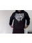 Uzun Kol Kapşonlu Baskılı Sweatshirt - Siyah 1