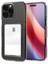 Apple iPhone 16 Pro Kılıf Kartlıklı Kamera Çıkıntılı Şeffaf Darbe Korumalı Kart Bölmeli Kapak 1