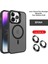 Iphone 15 Pro Max Kılıf Flet Lens Magsafe Kapak - Siyah Dsdrn 1