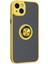 iPhone 14 Kılıf Montreal Yüzüklü Silikon Kapak - Sarı - YKD9674-9158 2