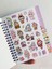 Labubu Sticker Etiket Çıkartma 16 Sayfa (300 Adet) Su Geçirmez+Opak 8 Sayfa Not Defteri 3