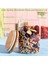 1000 cc (4'lü Set) Borosilkat Cam Saklama Kabı - Bambu Kapaklı - Saklama Kabı - (9cm x 14 Cm) 4