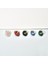 14 Ayar Altın Kaplama Gerçek ve Doğal Donut Rose Quartz Taşlı Halka Küpe - ES00153 2