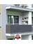 5m x 85CM Gri Polyester Balkon Demiri Brandası Su Geçirmez 1. Sınıf 650G 1