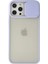 iPhone 12 Pro Max Kılıf Palm Buzlu Kamera Sürgülü Silikon - Lila - YKD7811-8031 1