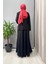 Düz Renk Keten Kısa Ceket Siyah T25Y-8048 3