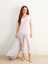 Yeni Sezon Petite V Yaka Baskili Kadin Kaprili Pijama Takimi - S5PK25Z8 1