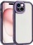 iPhone 15 Kılıf Kamera Korumalı Renkli Kenar ve Çerçeve Tasarımlı Kromi Kapak 1