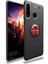 Huawei Y6P Kılıf Range Yüzüklü Silikon - Siyah-Kırmızı - YKD2127-5306 1