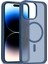 iPhone 15 Pro Jota Magsafe Kapak - Lacivert - YKD9877-6067 4