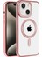 iPhone 15 Kılıf Kronos Magsafe Kapak - Rose Gold - YKD1369-1327 1
