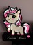 Pembe Unicorn Desenli Duvara Monte Lamba, USB Açık ve Kapa Anahtarlı, Şık Tasarım 1
