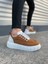 JY010 Cloud Bağcıklı Süet Erkek Günlük Sneaker Ayakkabı Sbt - Taba/beyaz 1