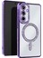 Samsung Galaxy S25 Kılıf Joke Simli Magneticsafe Kılıf - Derin Mor - YKD8898-8308 1