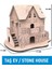 3D Ahşap Boyama Seti Taş Ev 9786 2