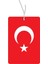 4'lü Türk Bayrağı Tasarımlı Dekoratif Oto Araç Araba Kokusu ve Aksesuarı(Cute Esanslı) 2