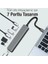 Ally 7in1 USB 3.1 HDMI 4K 30HZ 2k 1080P Type-C Hub Adaptör DÖNÜŞTÜRÜCÜ-(1903) - YKD5284-8648 4