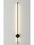 Şık Siyah Uzun LED Duvar Aplikası 50 cm Gün Işığı 3000K 10W 3