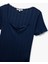 Yeni Sezon Pamuklu Büzgülü Slim Fit Kısa Kollu Kare Yaka Tişört 5