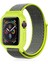 Apple Watch 38MM Hasırlı Cırtcırtlı Kasalı Kordon - Yeşil - YKD9831-8012 1