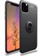 Newface iPhone 11 Pro Max Kılıf Range Yüzüklü Silikon - Siyah 1