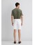 Brian Beyaz Comfort Jean Şort 0418423856 6