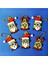 Minyonlar Keychain / Mıknatıslar -Kristmas Sevimli Versiyon (Plastik Aparattır!!!) 3D 2